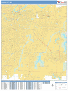 Kansas City Digital Map Basic Style